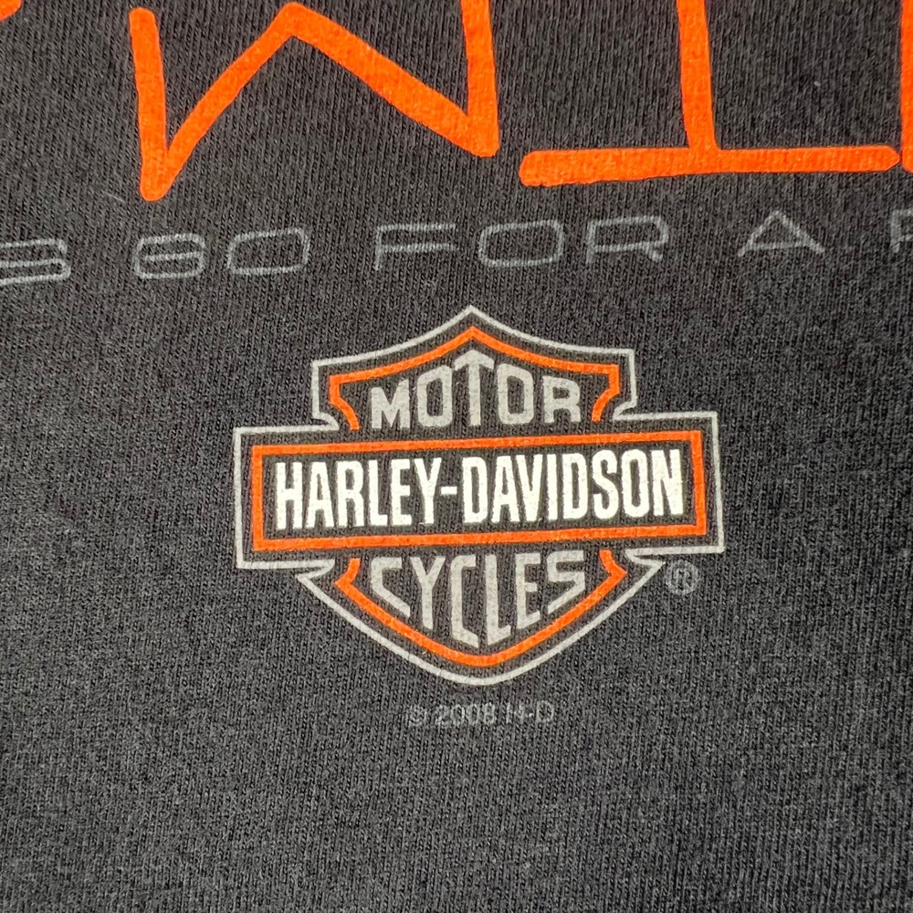 Harley-Davidson I Love My Wife Funny Lightning Graphic T-Shirt Black 2XL Y2K - Picture 4 of 7